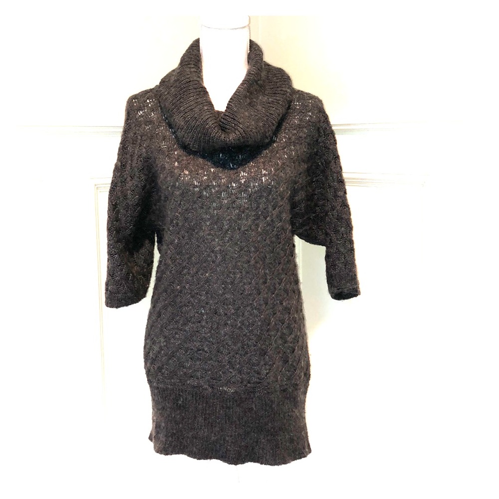 Sz M Old Navy Sweater Dress Gray